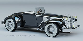 3D Model of boat-tail Dusenberg